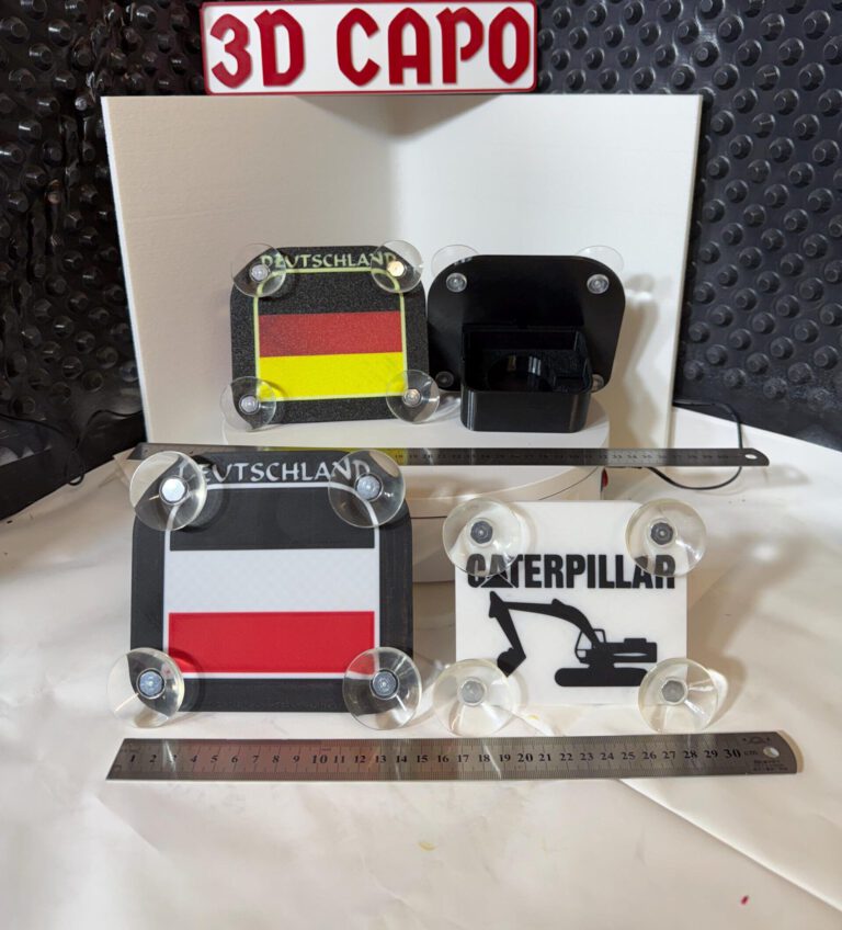 Poppy Halter LKW Deutschland Flagge | LKW Zubehör personalisiert | LED kompatibel | individualisierbar – Bild 5